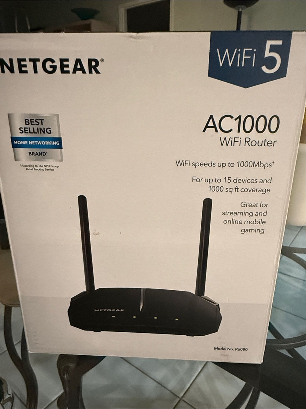 netgear AC1000 WiFi 5 Router in Black